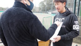 極寒の中での藤田一也選手の自主トレのアイキャッチ画像