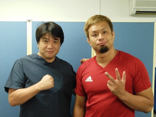 新日本プロレスの吉橋伸雄選手が久々に来院されましたのアイキャッチ画像