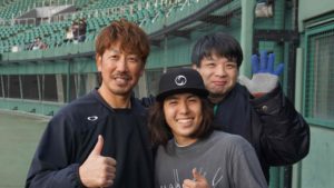 プロ野球 藤田選手とプロボーダー山本選手のオフショットのアイキャッチ画像